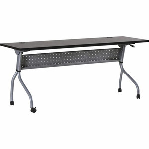 Lorell Flip Top Training Table - Rectangle Top - Four Leg Base - 4 Legs - 72" Table Top Width x 23.50" Table Top Depth - 29.50" Height x 70.88" Width x 23.63" Depth - (LLR60731)