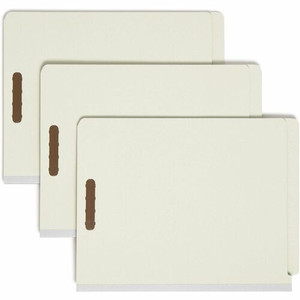 Smead Letter Recycled Classification Folder - 8 1/2" x 11" - 2" Expansion - 2 x 2K Fastener(s) - End Tab Location - 2 Divider(s)