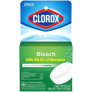 Clorox Company Toilet Bowl Cleaner Tablets, Bleach, 3.5oz, 420/BD, WE (CLO30024BD)
