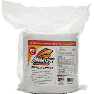 2XL CORP Sanitizing Wipes, Non-alcohol, 6"x8", 900 Sheets/Roll, White (TXLL36) View Product Image
