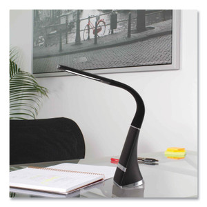 OttLite Wellness Series Recharge LED Desk Lamp, 10.75" to 18.75" High, Black