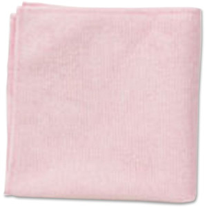 Rubbermaid Commercial Microfiber Light-Duty Cleaning Cloths - For Commercial - 16" Length x 16" Width - Recommended For: Germs Remover, Microbe Remover - Bleach-safe, Washable, Durable, Chemical Resistant, Reusable - Red - (RCP1820581CT)
