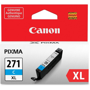 Canon CLI-271 Original High Yield Inkjet Ink Cartridge - Cyan - 1 Each - Inkjet - High Yield - Cyan (CNMCLI271XLC)
