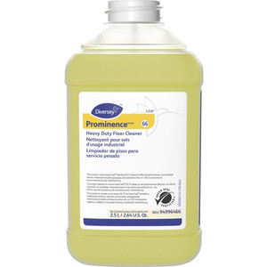 Diversey Prominence Heavy Duty Floor Cleaner - 84.5 fl oz (2.6 quart) - Citrus Scent - Heavy Duty, Rinse-free, pH Neutral, Film-free - Yellow
