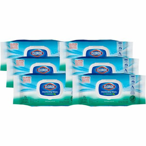 Clorox Disinfecting Cleaning Wipes Flex Pack - Fresh Scent - Bleach-free, Antibacterial - White - 75/Pack - (CLO31430BD)