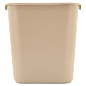 Rubbermaid Commercial Deskside Plastic Wastebasket, 7 gal, Plastic, Beige Rubbermaid Commercial Deskside Plastic Wastebasket, 7 gal, Plastic, Beige