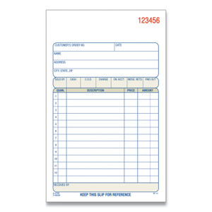 Adams Multipart Sales Order Pad, 12 Lines, Two-Part Carbonless, 4.19 x 6.69, 50 Forms/Pad, 10 Pads/Box Adams Multipart Sales Order Pad, 12 Lines, Two-Part Carbonless, 4.19 x 6.69, 50 Forms/Pad, 10 Pads/Box