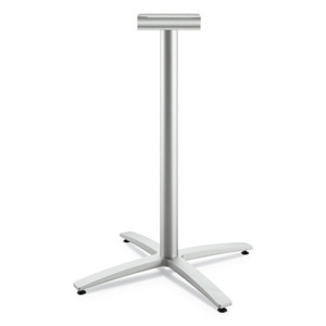 HON Between Standing-Height X-Base for 42" Table Tops, 32.68w x 41.12h, Silver