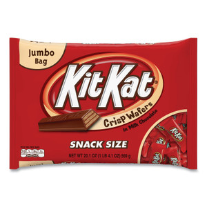 Kit Kat Snack Size, Crisp Wafers in Milk Chocolate, 20.1 oz Bag GRR24600011
