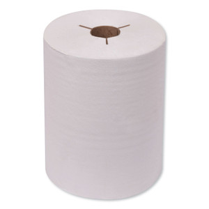 Tork Universal Hand Towel Roll, Notched, 1-Ply, 8" x 425 ft, Natural White, 12 Rolls/Carton