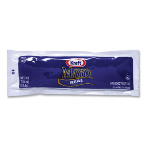 Kraft Mayo Real Mayonnaise, 0.44 oz Packet, 200/Box