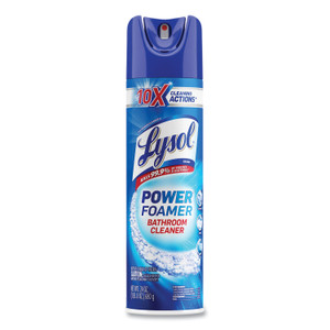 LYSOL Brand Power Foam Bathroom Cleaner, 24 oz Aerosol Spray LYSOL Brand Power Foam Bathroom Cleaner, 24 oz Aerosol Spray