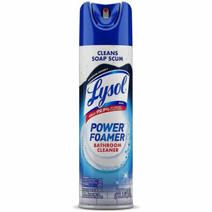 Lysol Power Foam Bathroom Cleaner - 24 fl oz (0.8 quart) - White Clear
