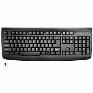 Kensington Pro Fit Washable Wireless Keyboard - Wireless Connectivity - RF - USB Interface - Computer