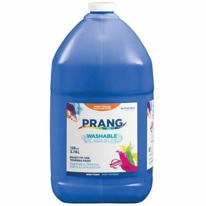 Prang Washable Tempera Paint - Blue - 1 gal - 8 lb - Washable