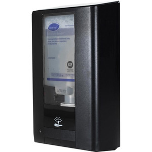 Diversey IntelliCare Hybrid Dispenser - Automatic/Manual - 1.37 quart Capacity - Durable, Lockable, Site Window, Tamper Resistant, Scratch Resistant, UV Resistant, Refillable - Black - (DVOD6205550)