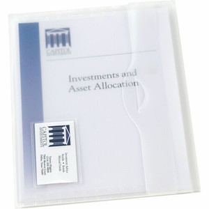 The Mighty Badge by Avery Letter File Wallet - 8 1/2" x 11" - 50 Sheets Capacity - 1 Front Pocket - AVE72278