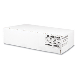 Inteplast Group Low-Density Commercial Can Liners, 60 gal, 1.5 mil, 38" x 58", Black, Interleaved Roll, 20 Bags/Roll, 5 Rolls/Carton