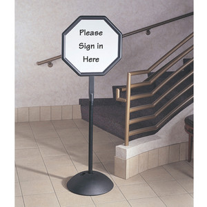 Double Sided Sign, Magnetic/dry Erase Steel, 22 1/2 X 18, White, Black Frame (SAF4118BL) Double Sided Sign, Magnetic/dry Erase Steel, 22 1/2 X 18, White, Black Frame (SAF4118BL)