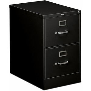 HON 310 H312C File Cabinet - 29" Height x 18.3" Width x 26.5" Depth - 2 - Finish: Black
