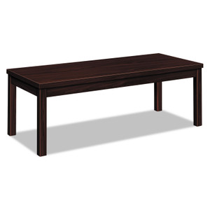 HON Laminate Occasional Table, Rectangular, 48w x 20d x 16h, Mahogany