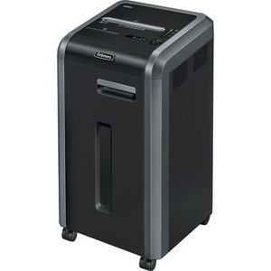 Fellowes Powershred 225Ci 100% Jam-Proof Cross-Cut Shredder - Continuous Shredder - Cross Cut - 22 Per Pass - for shredding Staples, Credit Card, CD, DVD, Paper Clip, Junk Mail, Paper - 0.156" x 1.500" Shred Size