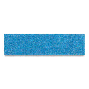Rubbermaid Commercial Adaptable Flat Mop Pads, Microfiber, 19.5 x 5.5, Blue