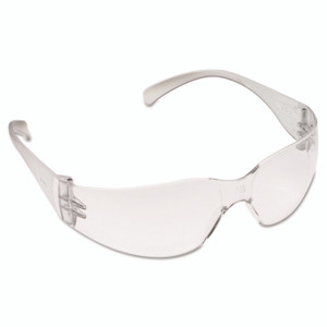 3M Virtua Protective Eyewear, Clear Frame/Clear Lens, Hard-Coat
