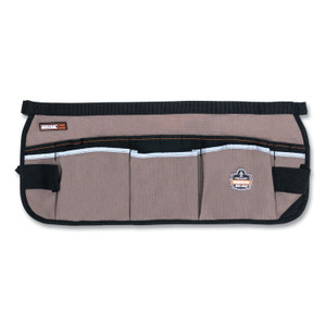 ergodyne Arsenal 5706 13-Pocket Waist Apron, 13 Compartments, 23 x 9, Canvas, Gray