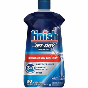 Finish Jet-Dry Rinse Aid - 8.45 oz (0.53 lb) - Blue Bottle - (RAC75713)
