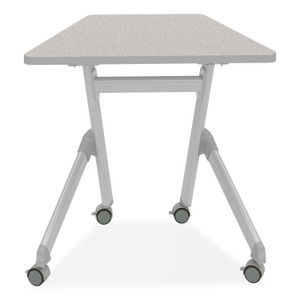 Safco Learn Nesting Trapezoid Desk, 32.83" x 22.25" to 29.5", Gray