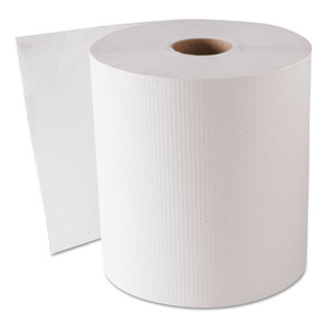 GEN Hardwound Roll Towels, 8" x 800 ft, White, 6 Rolls/Carton (GEN1820) View Product Image