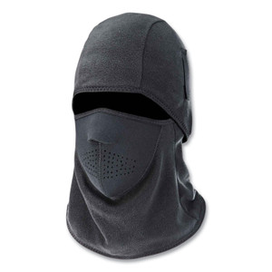 ergodyne N-Ferno 6827 2-Piece Fleece Neoprene Balaclava Face Mask, One Size Fits Most, Black