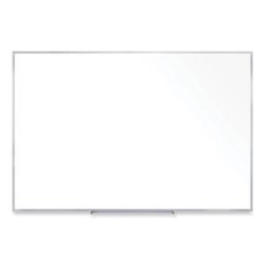 Ghent Non-Magnetic Whiteboard with Aluminum Frame, 60.63" x 36.44", White Surface, Satin Aluminum Frame