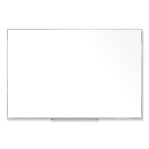 Ghent Non-Magnetic Whiteboard with Aluminum Frame, 60.63" x 48.47", White Surface, Satin Aluminum Frame