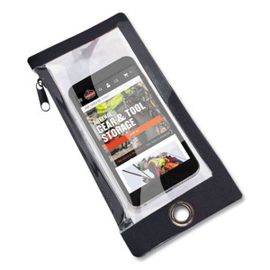 ergodyne Squids 3760 Phone Pouch + Trap for Plus Size Phones, Clear/Black