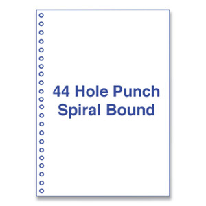 Alliance Perforated and Punched Laser Cut Sheets, 44-Hole Side Punched, 20 lb Bond Weight, 8.5 x 11, White, 500/Ream