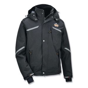 ergodyne N-Ferno 6466 Thermal Jacket with 500D Nylon Shell, 4X-Large, Black