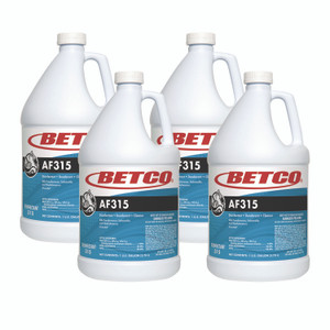 Betco AF315 Disinfectant Cleaner, Citrus Floral Scent, 1 gal Bottle, 4/Carton