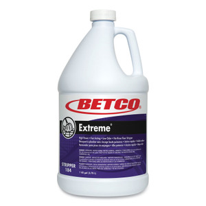 Betco Extreme Floor Stripper, Lemon Scent; 1 gal Bottle, 4/Carton