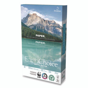 Domtar EarthChoice Office Paper, 92 Bright, 20 lb Bond Weight, 8.5 x 14, White, 500/Ream