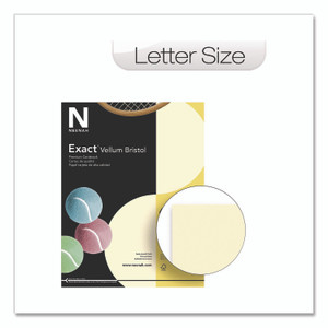 Neenah Paper Exact Vellum Bristol Cover Stock, 67 lb Bristol Weight, 8.5 x 11, Ivory, 250/Pack