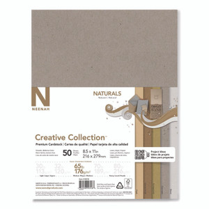 Neenah Paper Creative Collection Premium Cardstock, 65 lb Cover Weight, 8.5 x 11, Assorted Naturals, 50/Pack