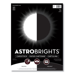 Astrobrights Color Cardstock - "Basic" Assortment, 65 lb Cover Weight, 8.5 x 11, Assorted Basic Colors, 100/Pack