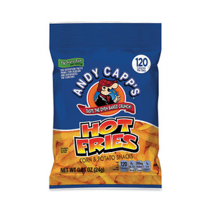 Andy Capps Hot Fries, Spicy Hot, 0.85 oz Bag, 72/Carton