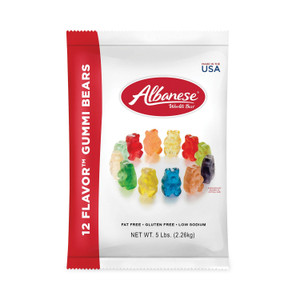 Albanese Worlds Best Gummi Bears, 5 lb Pouch, Assorted