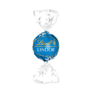 Lindt Lindor Truffles Milk Chocolate Sea Salt, 1.85 lb, 60 Pieces/Carton