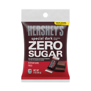 Hershey's Miniatures Special Dark Sugar-Free Chocolate, 3 oz Bag, 12 Bags/Carton
