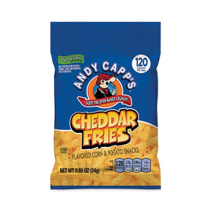 Andy Capps Cheddar Fries, 0.85 oz Bag, 72/Carton