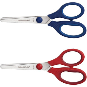 Fiskars Blunt Tip Kids Scissors - 5" Overall Length - Stainless Steel - Blunted Tip - Assorted (FSK1535201002)